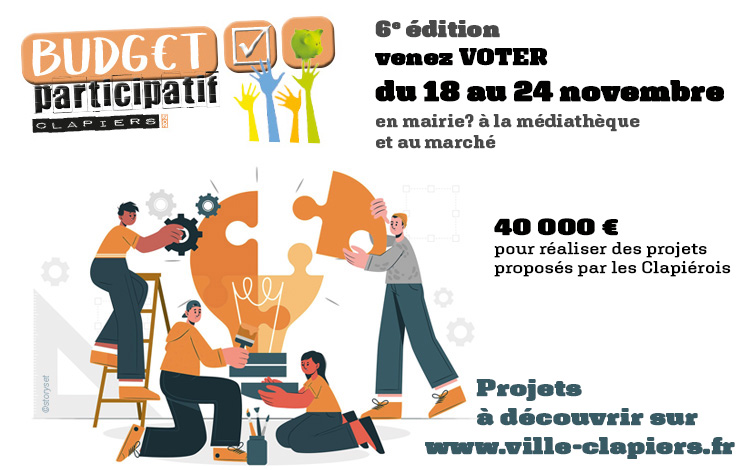 6e budget participatif, le vote approche…