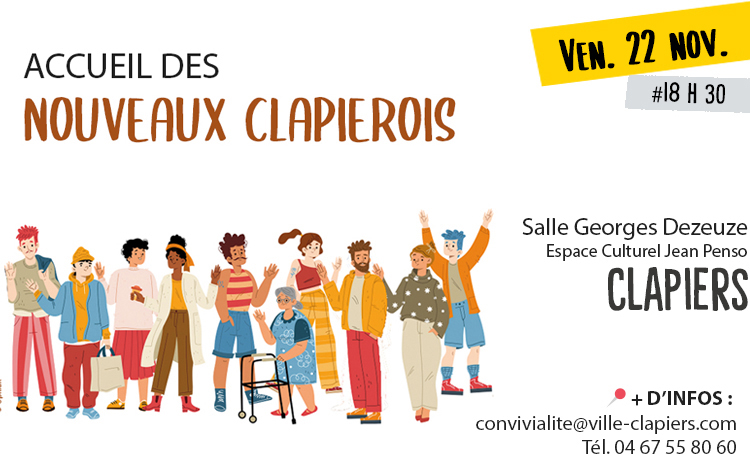 Bienvenue aux nouveaux clapiérois